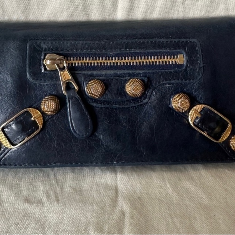 Balenciaga Navy Blue VGUC WALLET